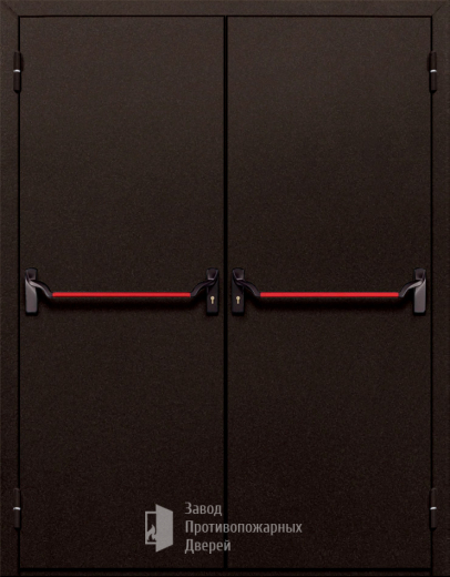 Фото двери «Двупольная глухая с антипаникой №110» в Рошале