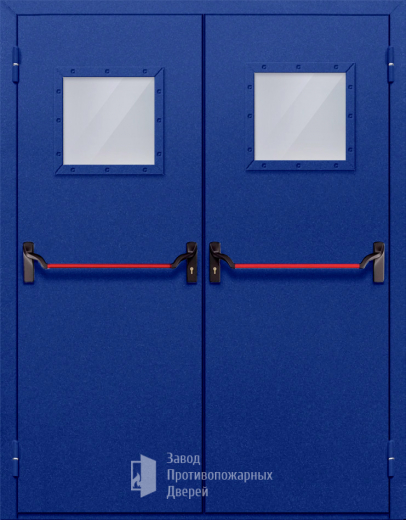 Фото двери «Двупольная со стеклом и антипаникой №53» в Рошале