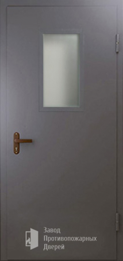 Фото двери «Техническая дверь №4 однопольная со стеклопакетом» в Рошале
