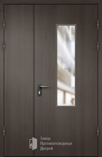 Фото двери «МДФ полуторная со стеклом №24» в Рошале