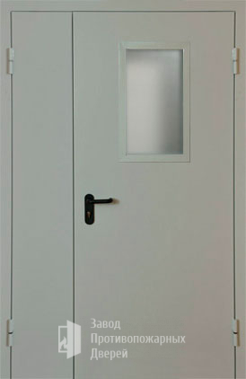 Фото двери «Полуторная со стеклом EI-30» в Рошале
