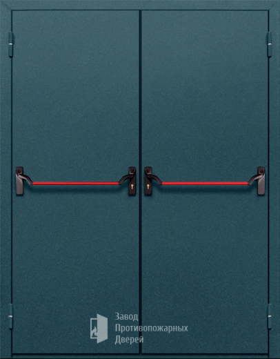 Фото двери «Двупольная глухая с антипаникой №17» в Рошале