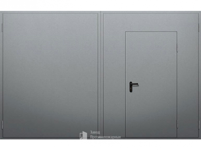 Фото «Распашные ворота с калиткой №3» в Рошале