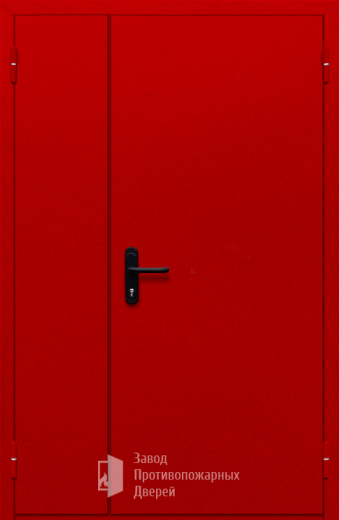 Фото двери «Полуторная глухая (красная)» в Рошале