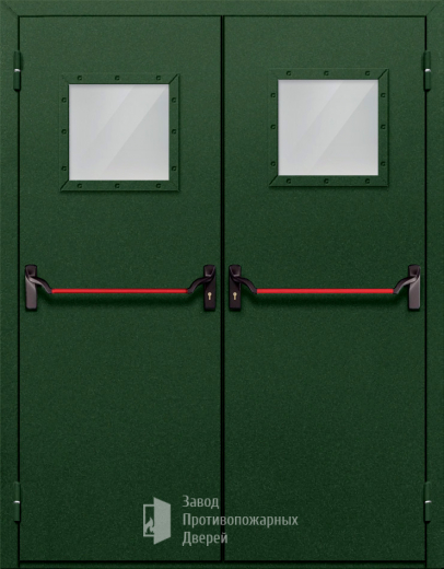 Фото двери «Двупольная со стеклом и антипаникой №59» в Рошале