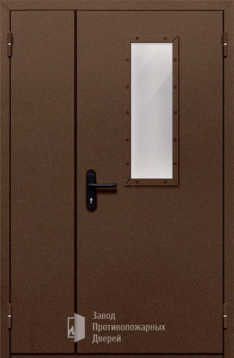 Фото двери «Полуторная со стеклом №28» в Рошале