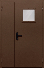 Фото двери «Полуторная со стеклом №88» в Рошале