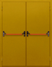 Фото двери «Двупольная глухая с антипаникой №15» в Рошале