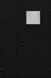 Фото двери «Полуторная со стеклом №84» в Рошале
