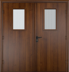 Фото двери «Двупольная МДФ со стеклом EI-30» в Рошале