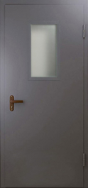 Фото двери «Техническая дверь №4 однопольная со стеклопакетом» в Рошале
