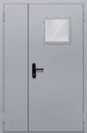 Фото двери «Полуторная со стеклопакетом» в Рошале