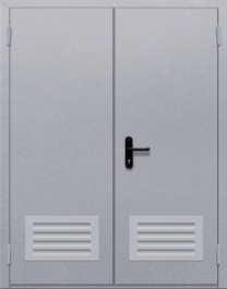 Фото двери «Двупольная с решеткой» в Рошале