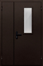 Фото двери «Полуторная со стеклом №210» в Рошале