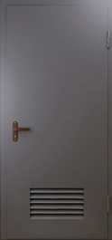 Фото двери «Техническая дверь №3 однопольная с вентиляционной решеткой» в Рошале