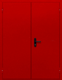 Фото двери «Двупольная глухая (красная)» в Рошале